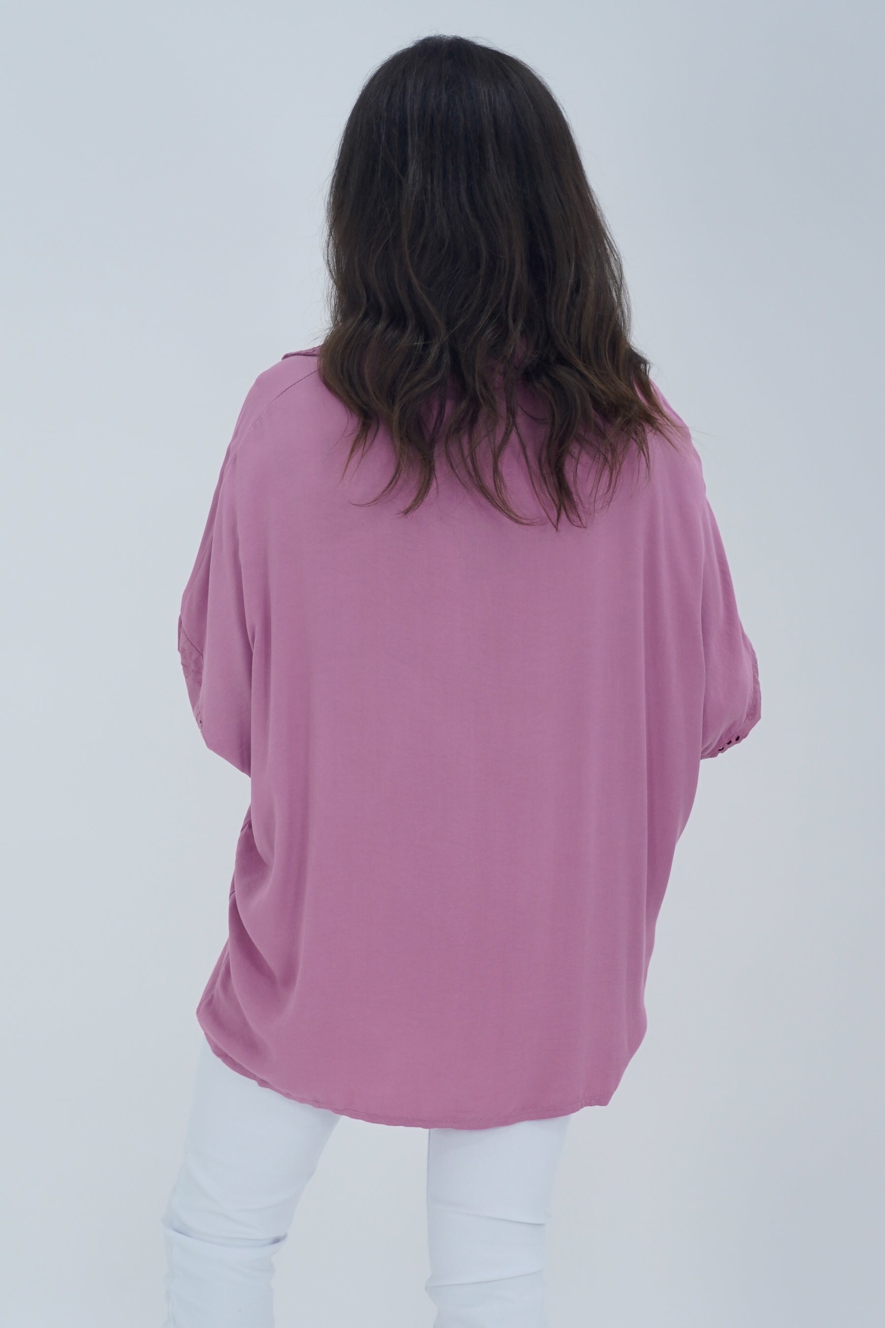 Made In Italy Turin Crotchet Blouse Top