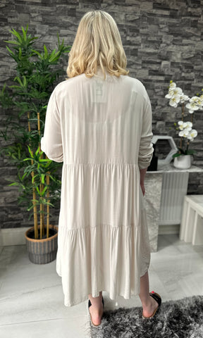 Made In Italy Erin Tiered Frill Dress