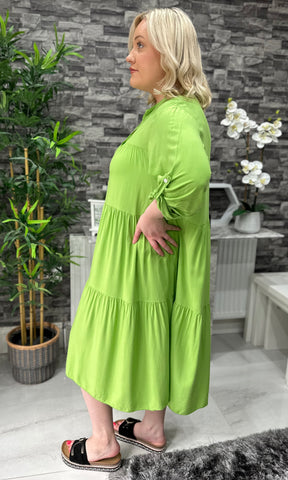 Made In Italy Erin Tiered Frill Dress