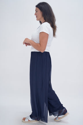 Made In Italy Arabella Pure Silk Trousers
