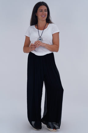 Made In Italy Arabella Pure Silk Trousers